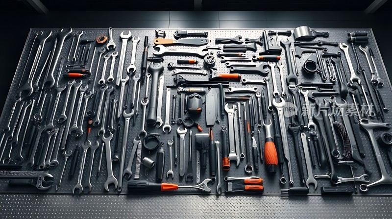 工具大集合整齐排列的工具展示