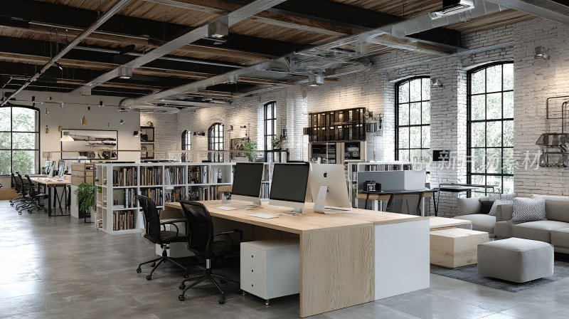 现代工业风办公空间