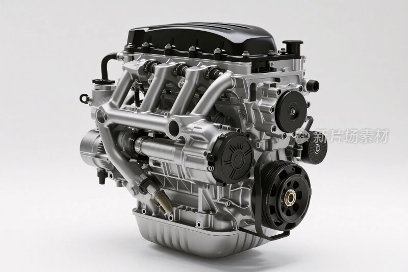 汽车发动机特写