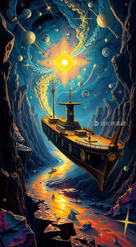 星际航行穿越时空的飞船之旅