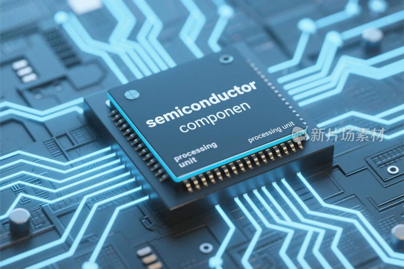 半导体芯片科技电路图