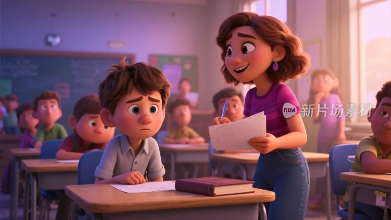 校园课堂教师教学场景