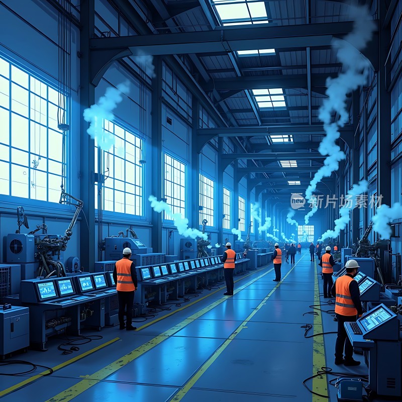 科技工厂的未来生产线