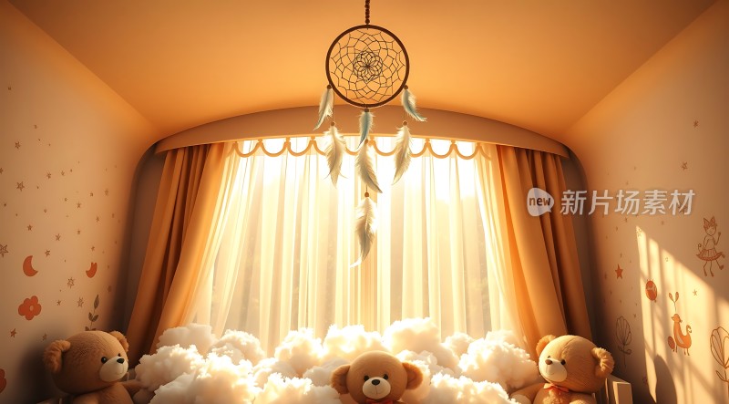 阳光下的梦幻小屋