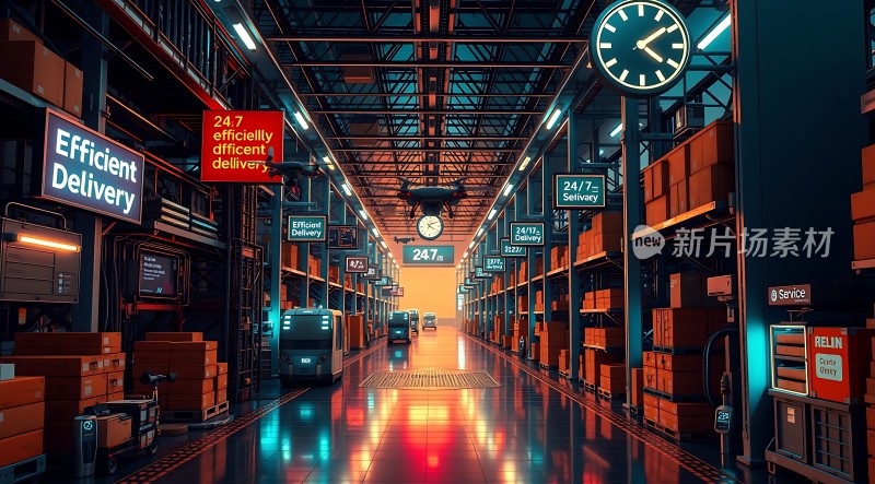 高效配送仓库24/7不间断服务