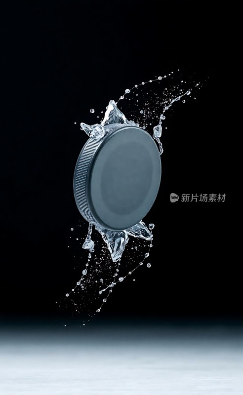 新片场素材  瓶盖与水花