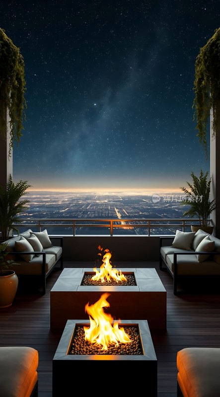 星空下的户外休闲时光