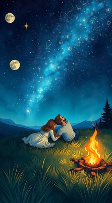 星空下的浪漫夜晚 星空下的浪漫夜晚