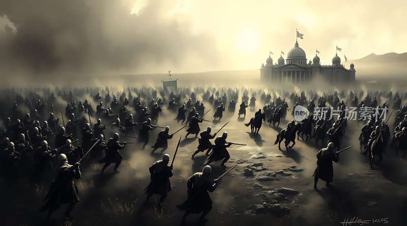 千军万马战前尘金碧辉煌映古都