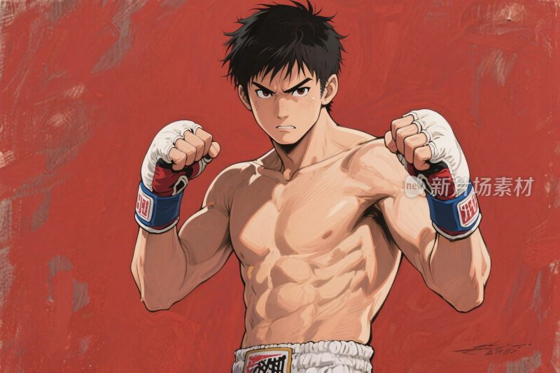 动漫格斗男性角色