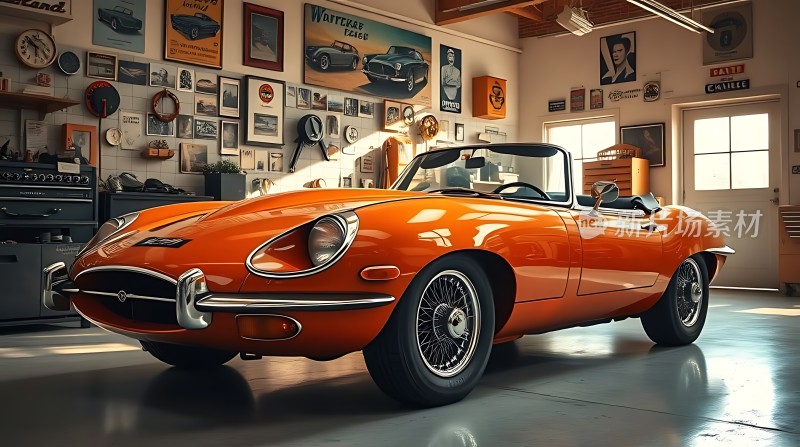经典橙车车库展示