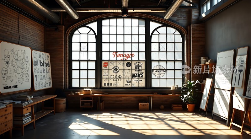 阳光洒进创意工作室灵感迸发之地