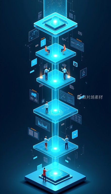 未来科技平台交互场景