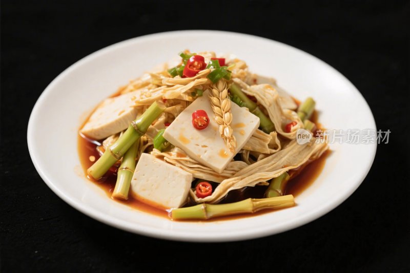 家常豆腐蔬菜美食图