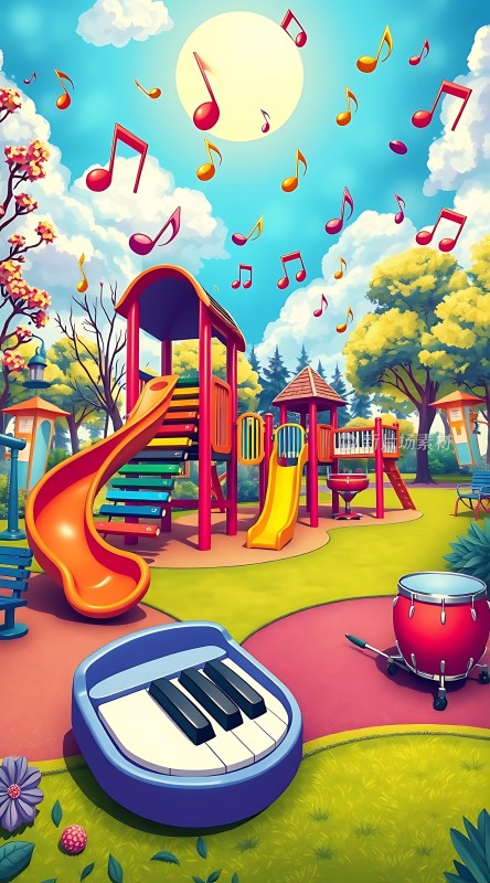 阳光下的音乐乐园