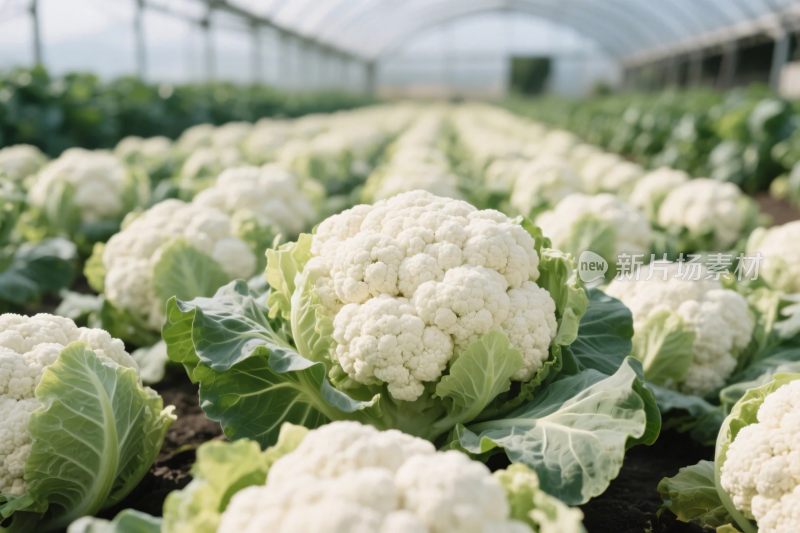 温室花菜种植场景