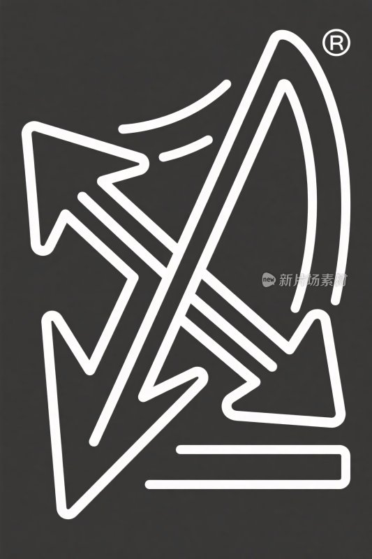 矢量箭头图形插画