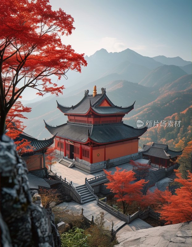 衡山红顶寺风光