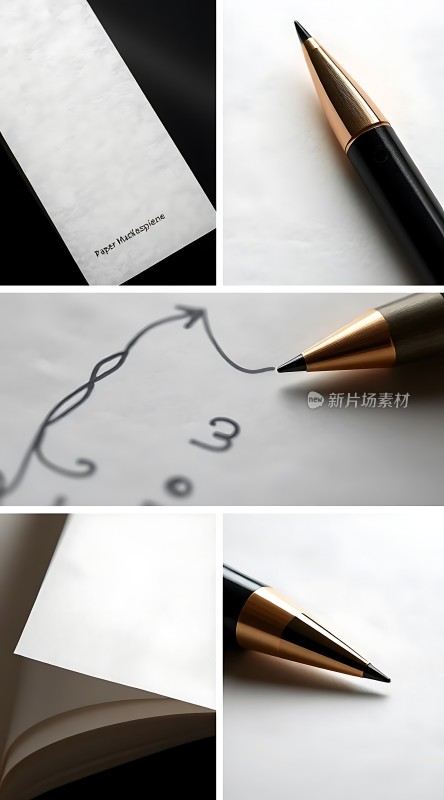 黑色钢笔书写艺术