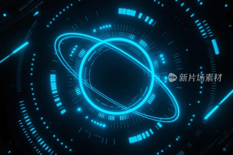 科技感环形光效背景