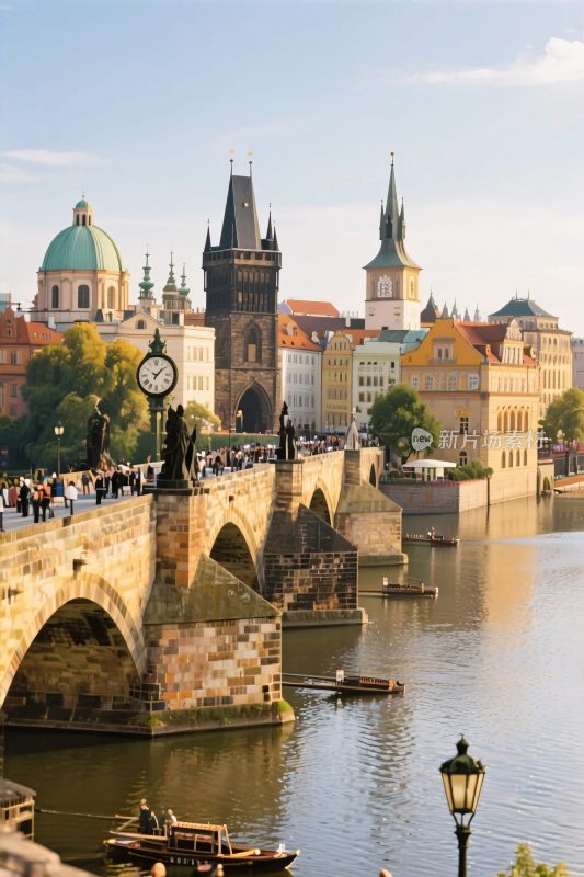 布拉格查理大桥景观