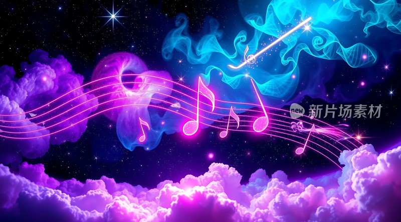 音乐之舞星空下的旋律