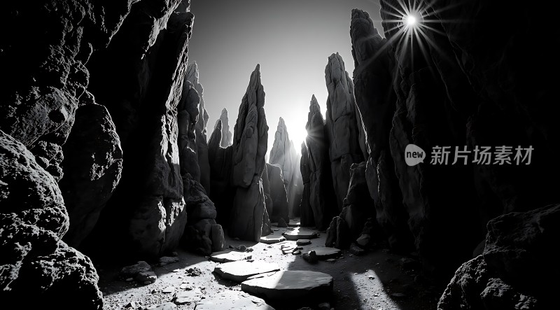 阳光下的神秘峡谷