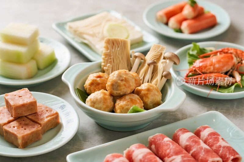 火锅食材展示图