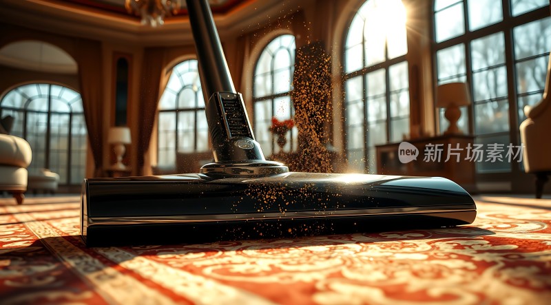 吸尘器清洁豪华地毯