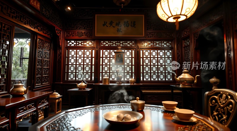 古色古香茶馆传统韵味尽在眼前