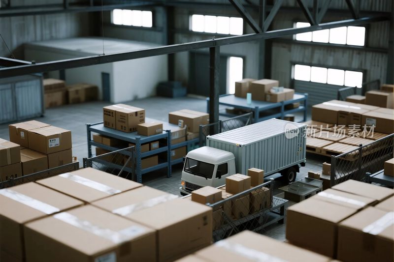 仓库物流货物场景