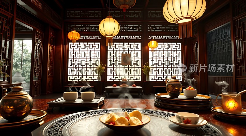 古风茶室雅集