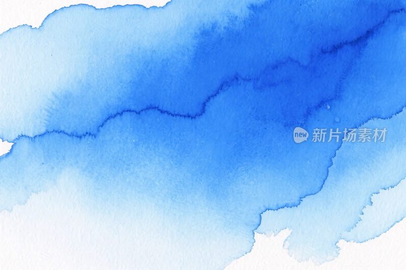 蓝色水彩纹理背景