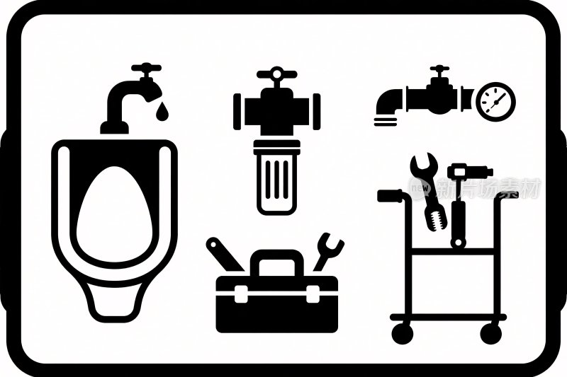 卫浴维修工具图标