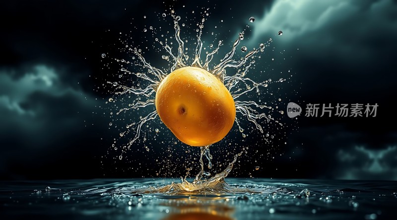 橙子入水