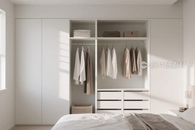 现代简约衣柜卧室