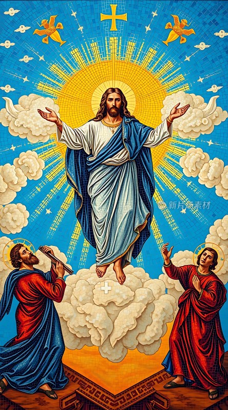 耶稣升天图