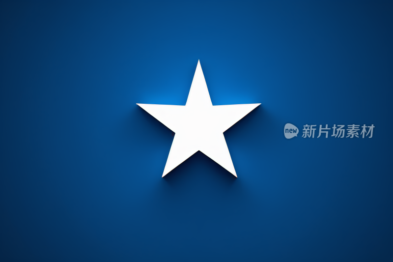 蓝色背景上的白色星星高清图片