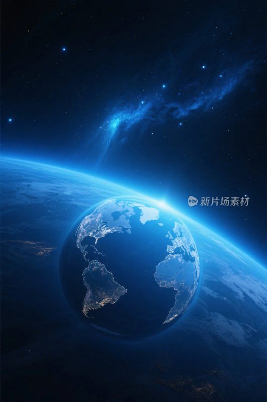 宇宙中的地球全景图