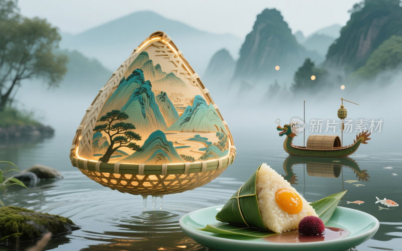 端午节创意插画