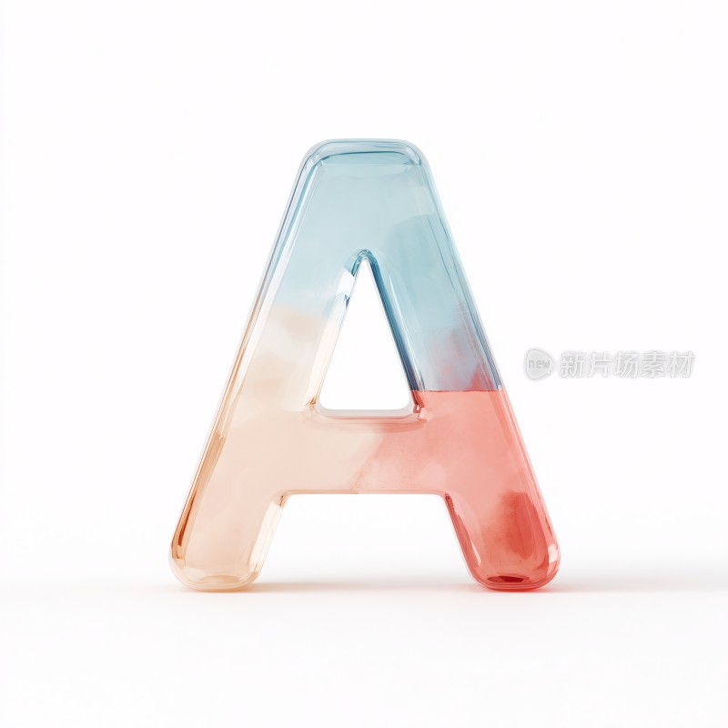 彩色透明字母摆件