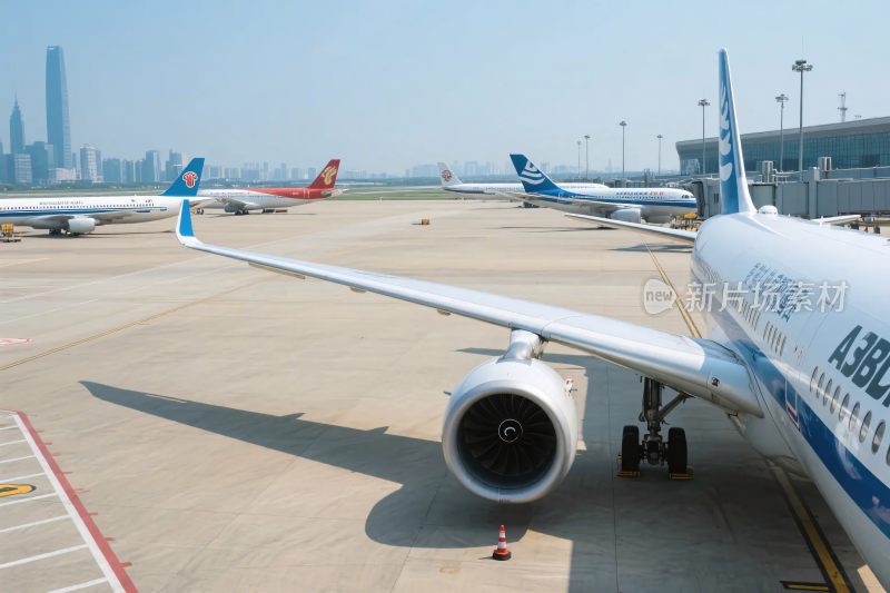 机场航班停靠场景