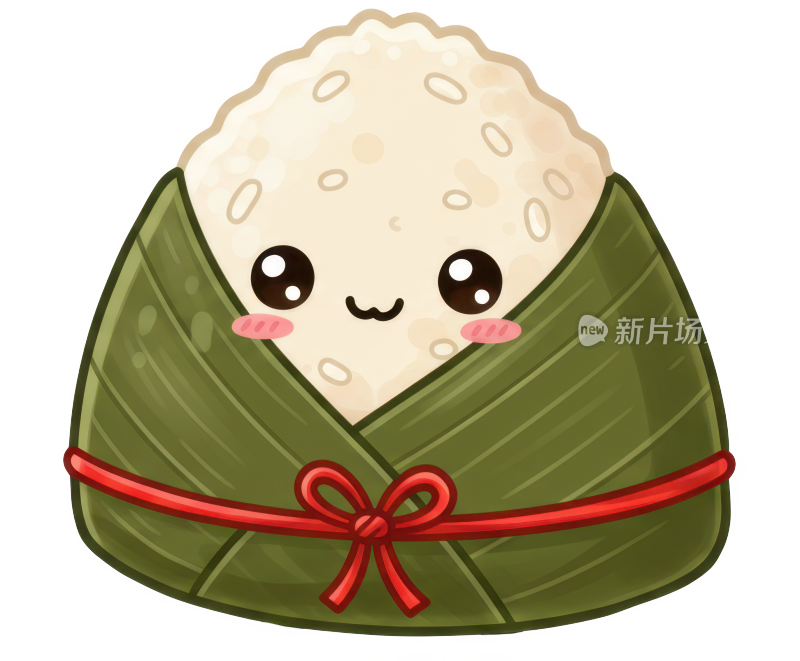 可爱的端午节卡通粽子免扣元素