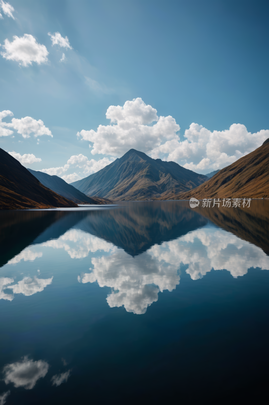 平静的水面高清风景自然风光图片