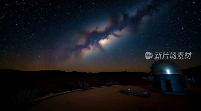 星空下的天文观测站