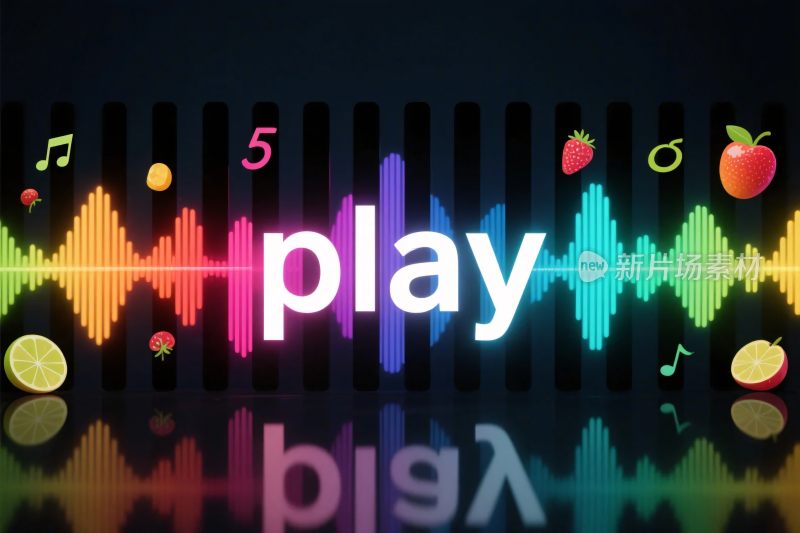 音乐音波插画设计