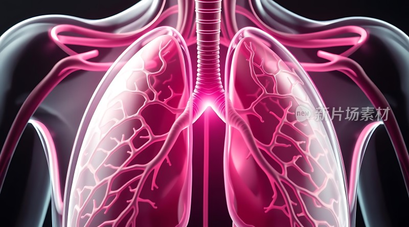 肺部血管系统解剖图