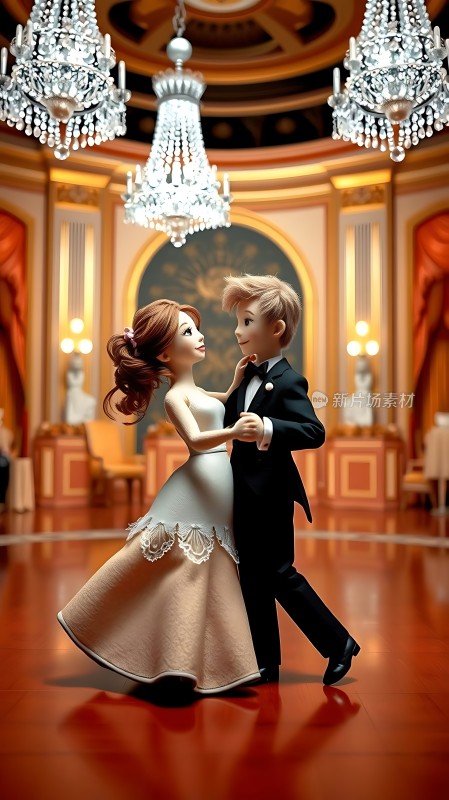 舞厅里的优雅舞者