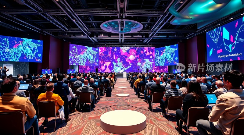 科技盛宴新片场素材展示现场