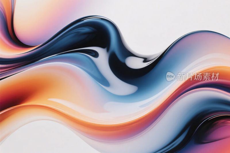 色彩流动抽象背景